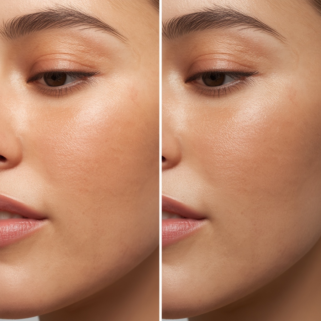 Patient undergoing medical hydrafacial